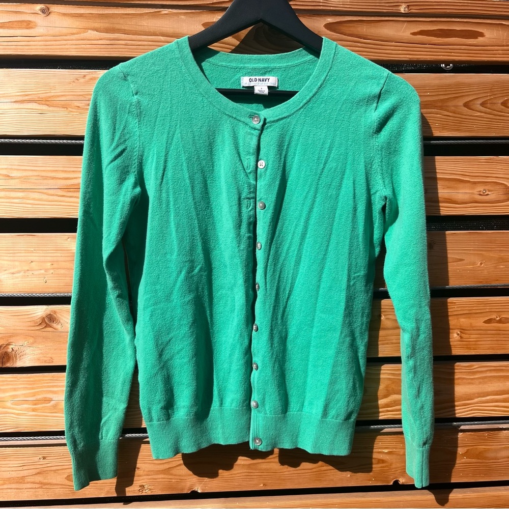 Old Navy Vibrant Green Women's Cardigan